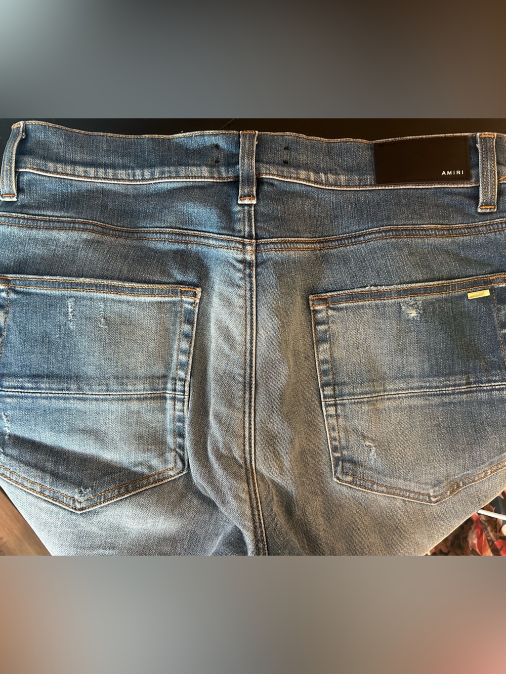AMIRI slim-fit crystal track denim jeans - Picture 5 of 6